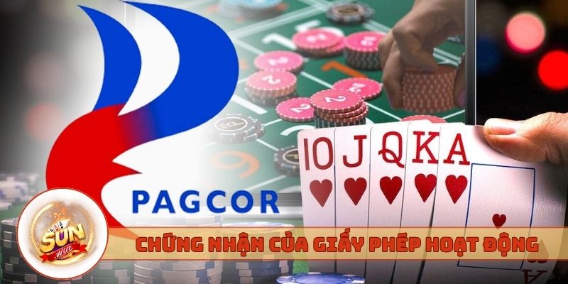 Chứng nhận pháp lý của giấy phép hoạt động Sunwin