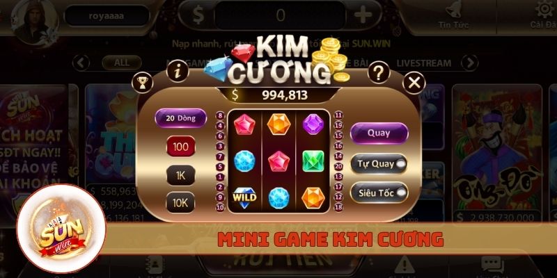 mini game kim cương